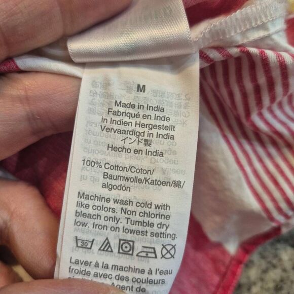 J. Crew Women's Red & White Cotton Striped Skirt & Top EUC - Picture 7 of 11